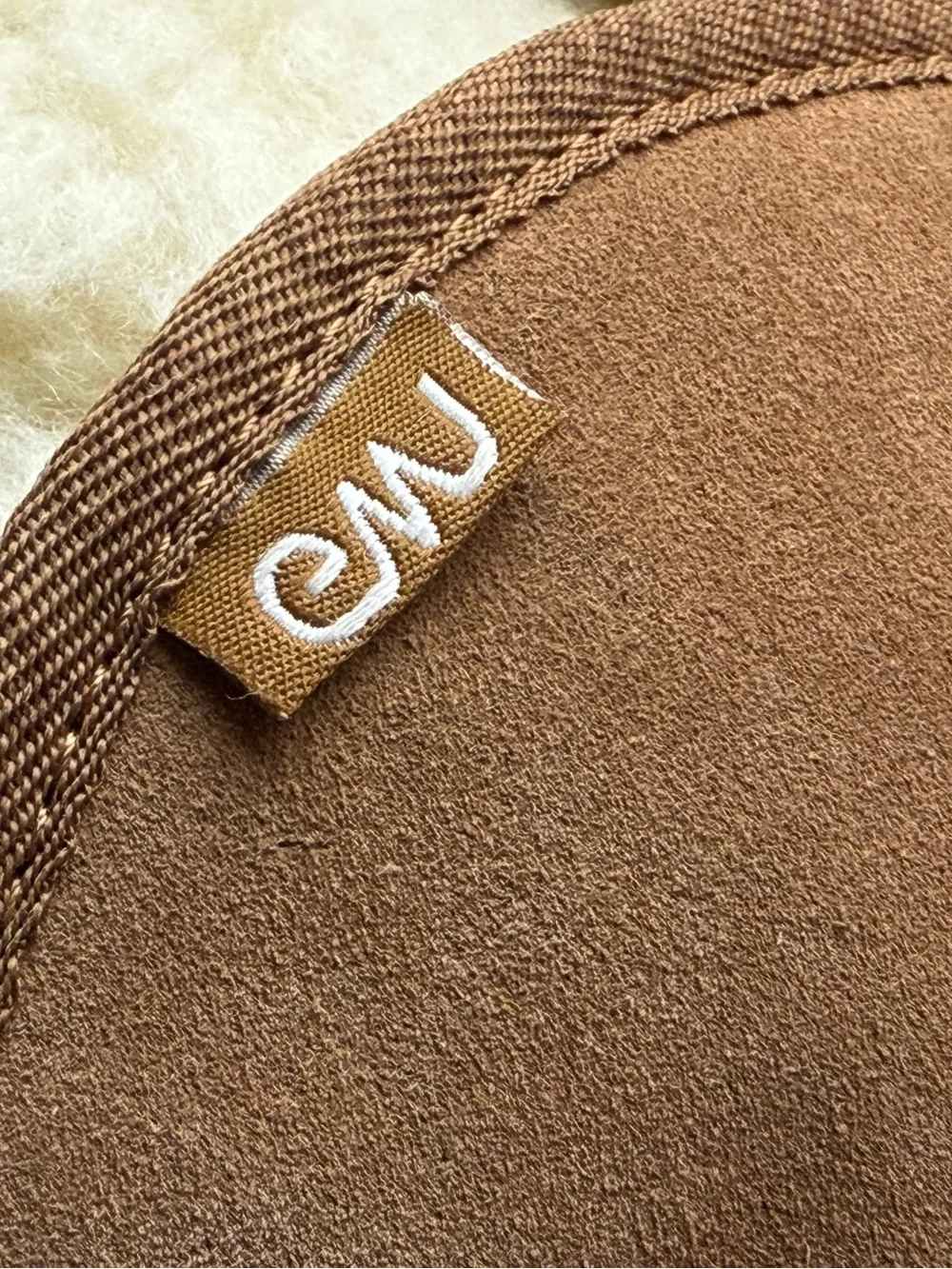 Emu Chestnut Suede Lace-Up Shearling Boots